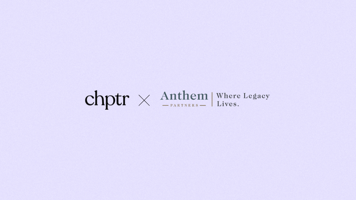 Anthem Partners Announces Expanded Partnership with Chptr